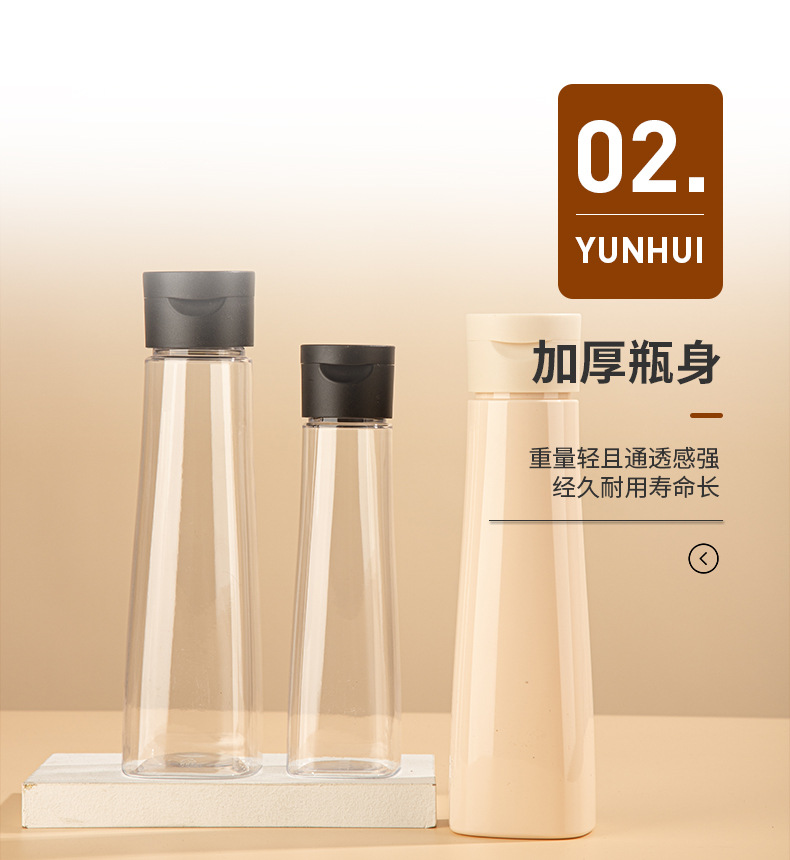 定制PET透明按壓瓶圓柱異形沐浴露洗發水瓶乳液分裝瓶化妝品瓶子